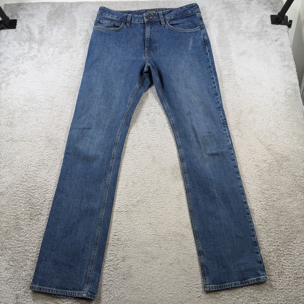 Tecovas Jeans Men 32x34 Blue Denim Slim Straight Western Rodeo Cowboy Ranch Wear